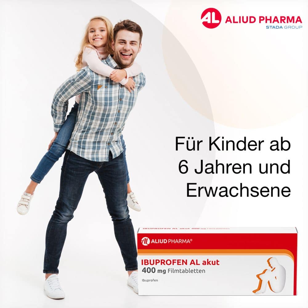 Ibuprofen AL akut 400 mg Filmtabletten bei akuten Schmerzen