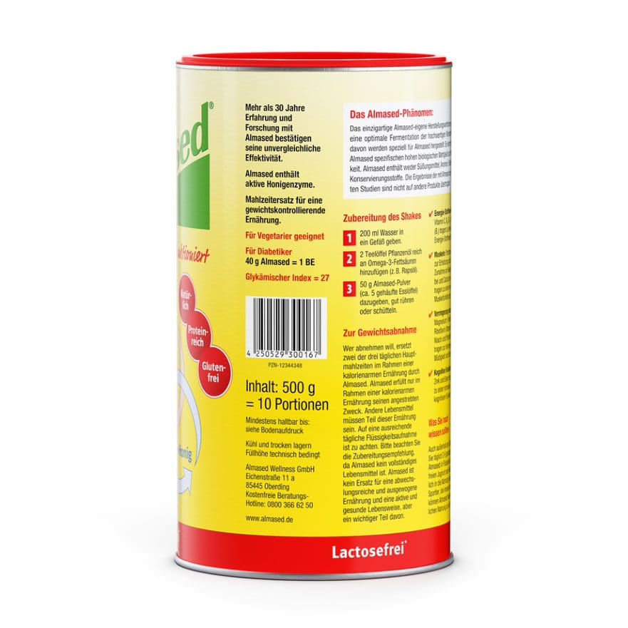 Almased Vitalkost Lactosefrei Pulver 500 g Pulver