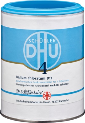 DHU Schüssler-Salz Nr. 4 Kalium chloratum D 6 1000 St Tabletten