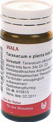 Taraxacum e planta tota D3 Globuli 20 g Globuli