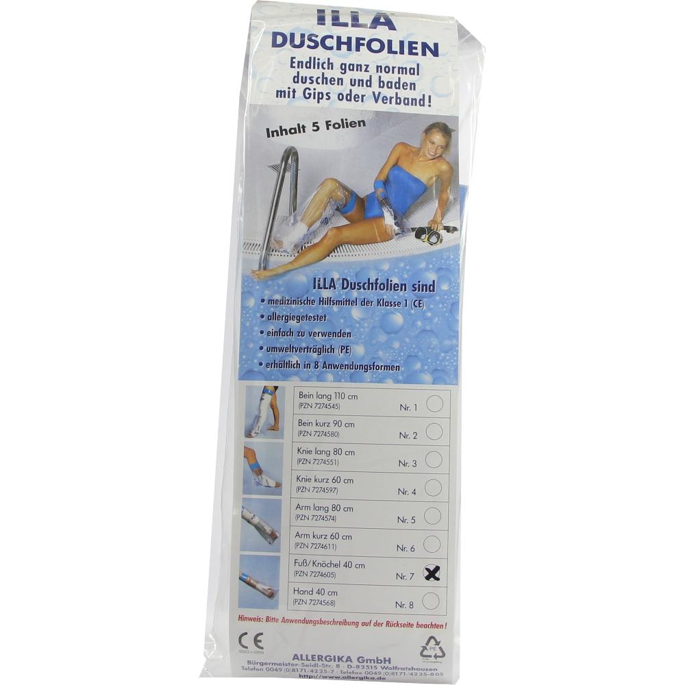 DUSCHFOLIEN Fuß/Knöchel 40 cm 5 St