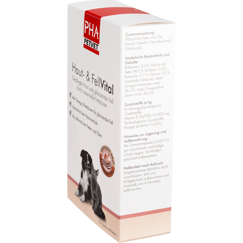 PHA Haut- & Fellvital Flüssig für Hunde und Katzen  250 ml Flüssigkeit