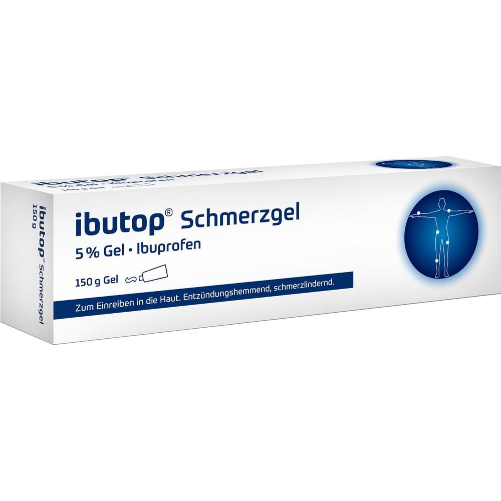 ibutop Schmerzgel 5%, bei Sport- und Alltagsverletzungen wie Prellungen, Verstauchungen oder Zerrungen 150 g Gel