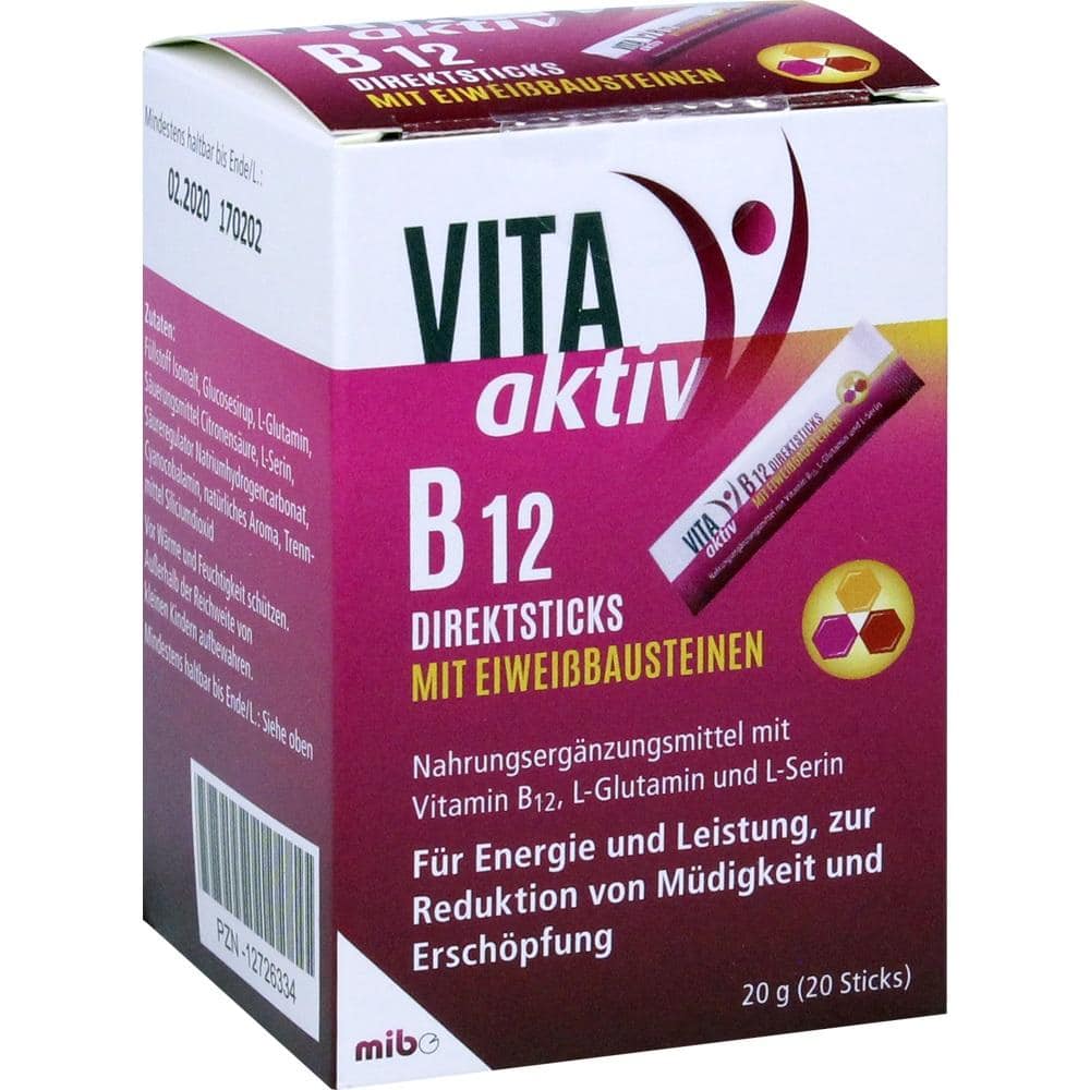 VITA AKTIV B12 Direktsticks mit Eiweißbausteinen 20 St Beutel