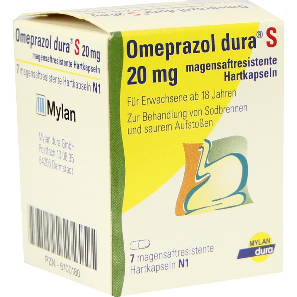 Omeprazol dura S 20mg 7 St Magensaftresistente Hartkapseln