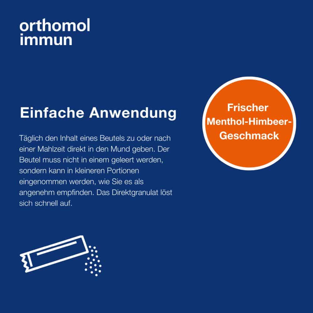 Orthomol Immun Menthol/ Himbeere 7 St Granulat