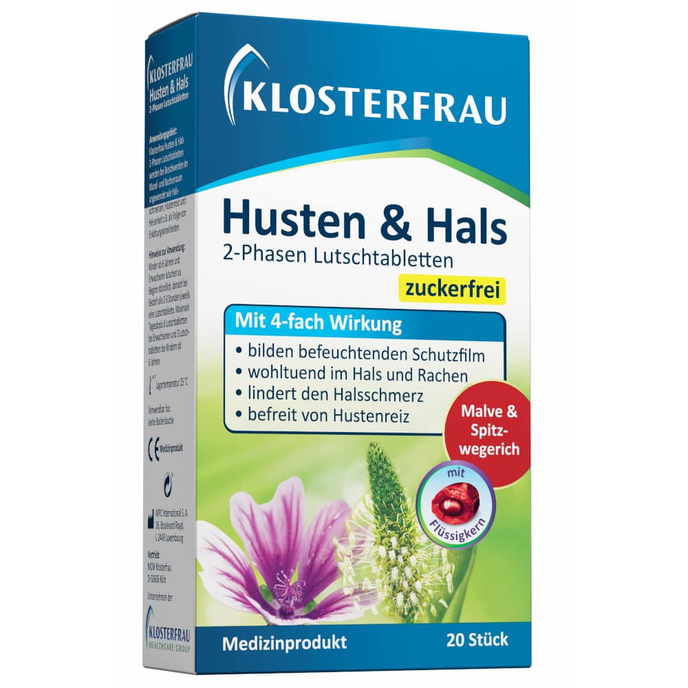 KLOSTERFRAU Husten & Hals 20 St Lutschtabletten