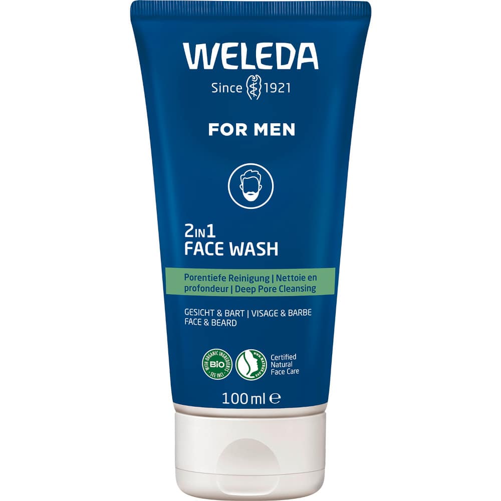 WELEDA FOR MEN 2in1 FACE WASH 100 ml Seife