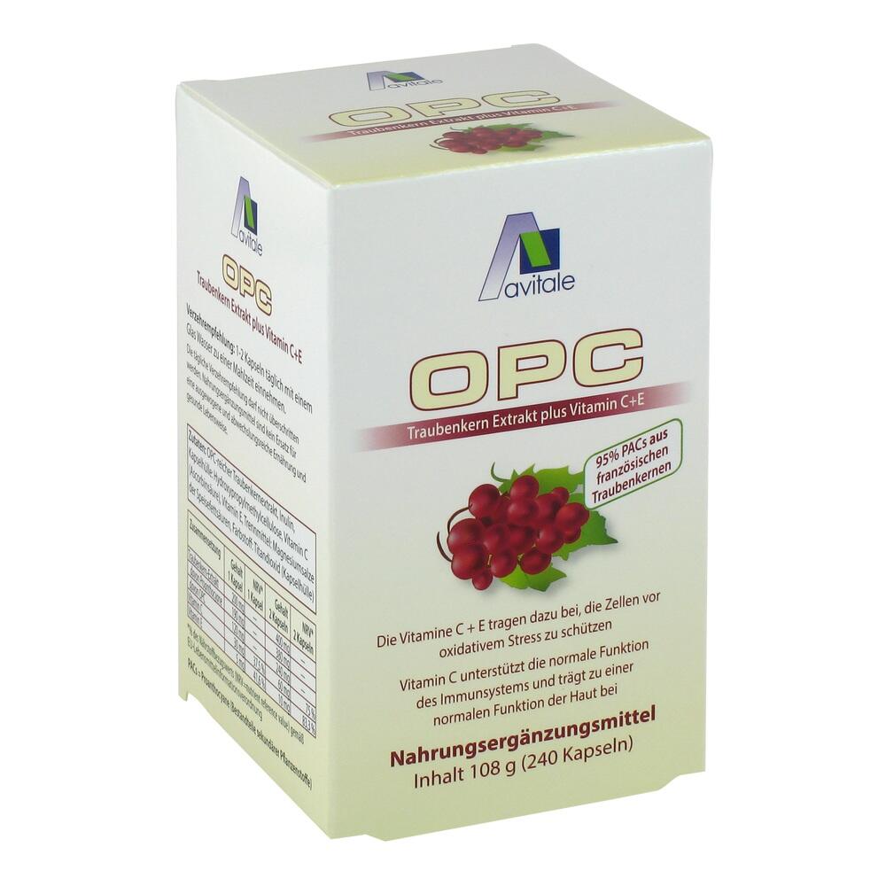 Avitale OPC Traubenkern Extrakt plus Vitamin C+E 240 St Kapseln