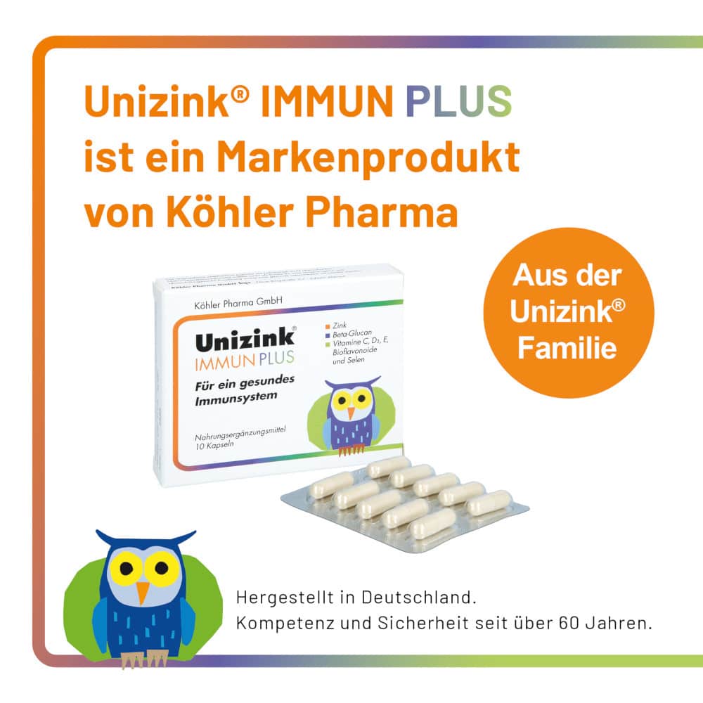 Unizink IMMUN PLUS 1X90 St Kapseln