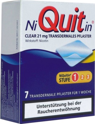 NiQuitin Clear 21mg/24 Stunden 7 St Pflaster transdermal