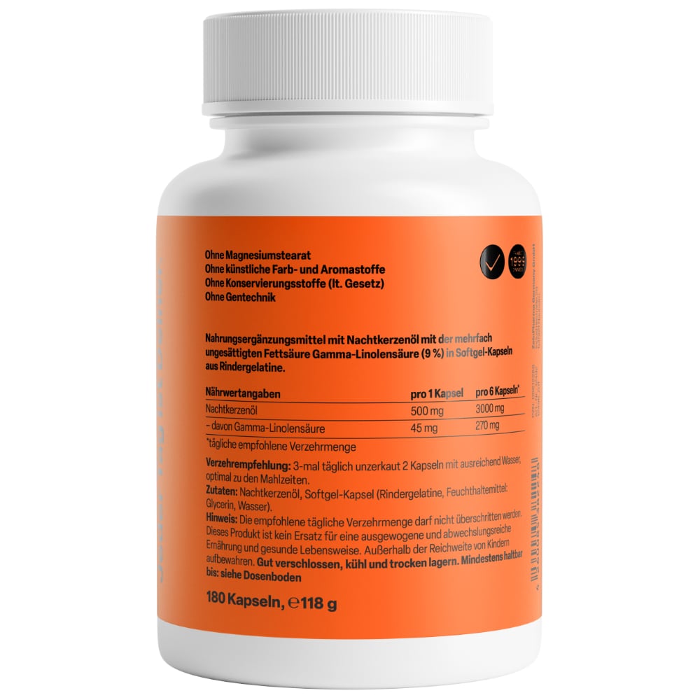 Zein Pharma Nachtkerzen Öl 500 mg 180 St Kapseln