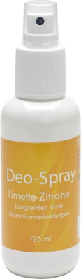 DEO SPRAY Limette-Zitrone Langzeitdeo ohne Alumminuimverbindungen 125 ml Pumplösung