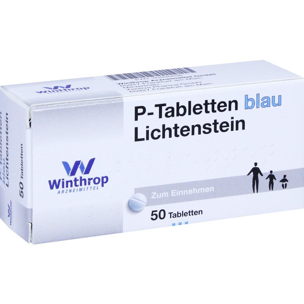 P TABLETTEN blau 8 mm Teilk. 50 St Tabletten