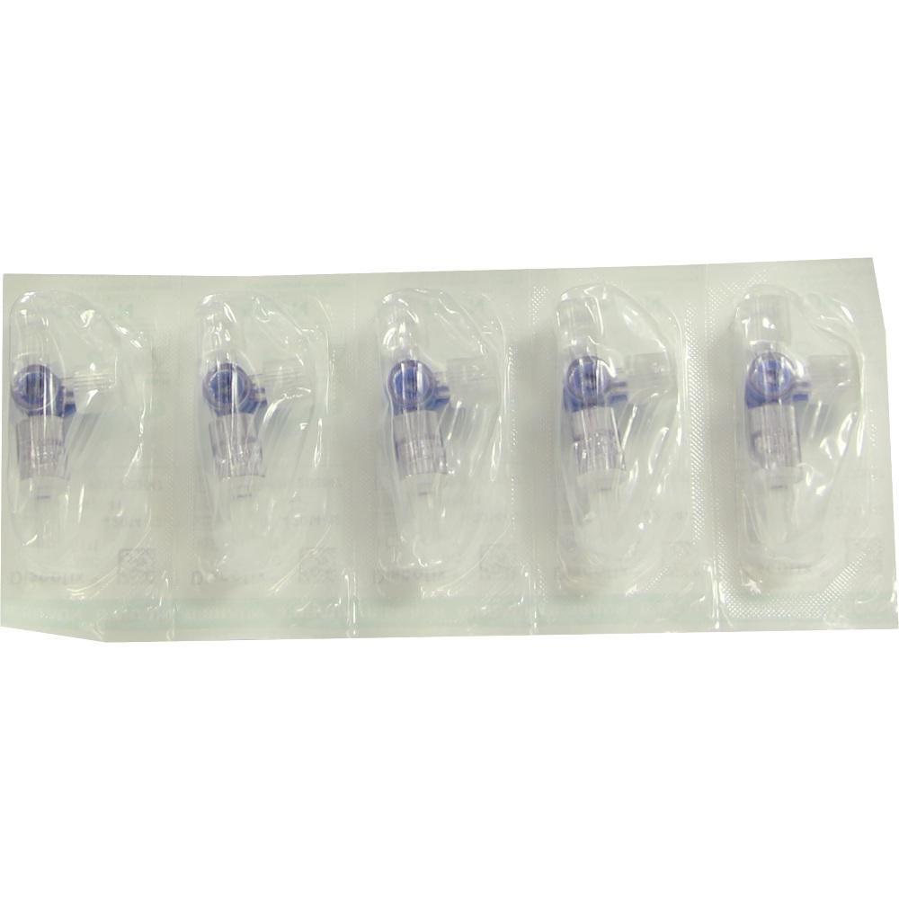 DISCOFIX Dreiwegehahn blau Luer Lock 1 St