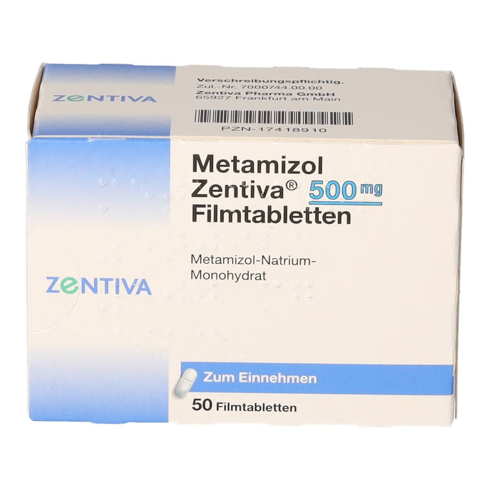 Metamizol Zentiva 500mg 50 St Filmtabletten