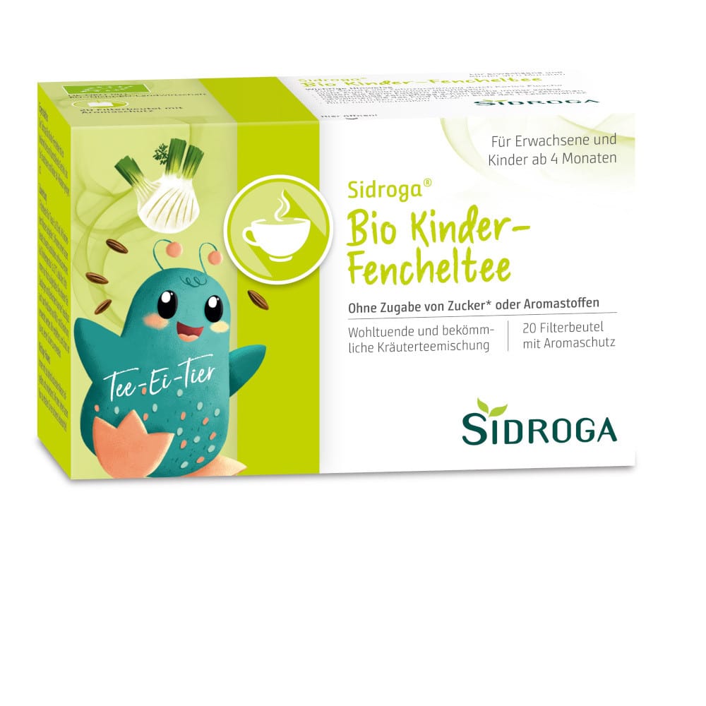 SIDROGA Bio Kinder-Fencheltee Filterbeutel 20X2.0 g Tee