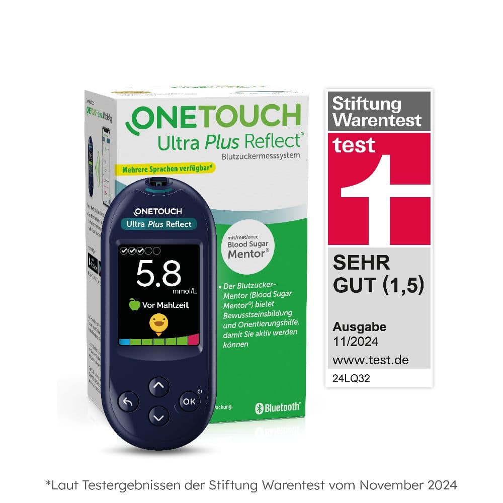 ONETOUCH Ultra Plus Reflect Plus Diabetes Start-Set mmol/L 1 Sparset