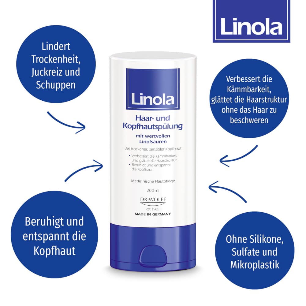Linola Haar- und Kopfhautspülung 200 ml Haarspülung