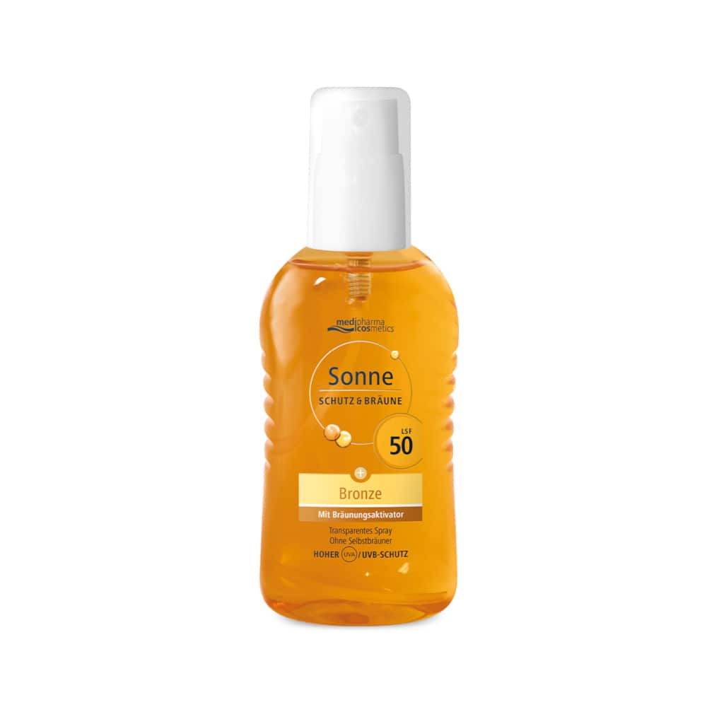 medipharma cosmetics Sonne SCHUTZ & BRÄUNE Bronze LSF 50 Spray 200 ml Spray