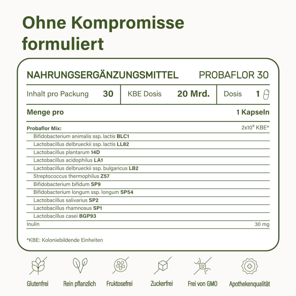 nupure probaflor 30 St Kapseln magensaftresistent