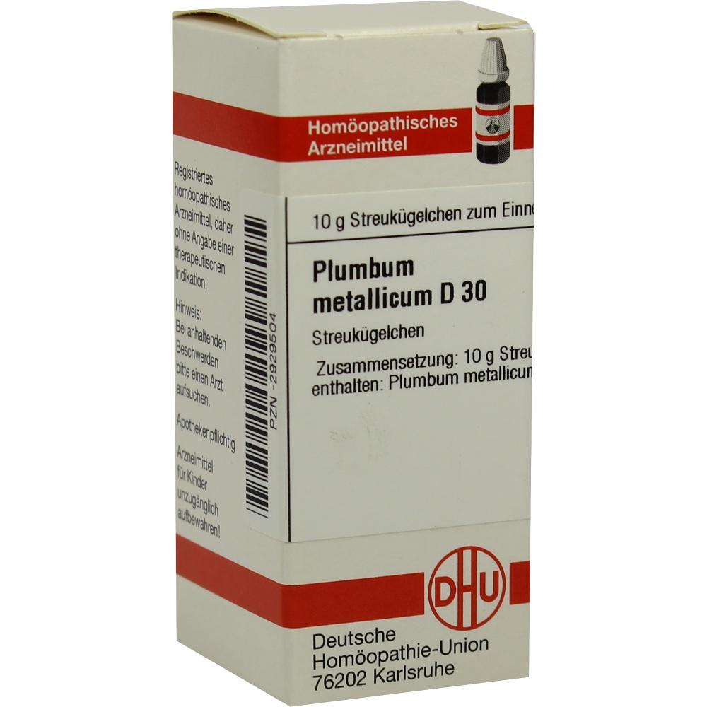 PLUMBUM METALLICUM D 30 Globuli 10 g Globuli