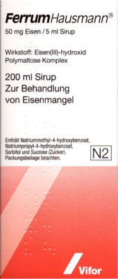 Ferrum Hausmann 50mg Eisen/5ml 200 ml Sirup