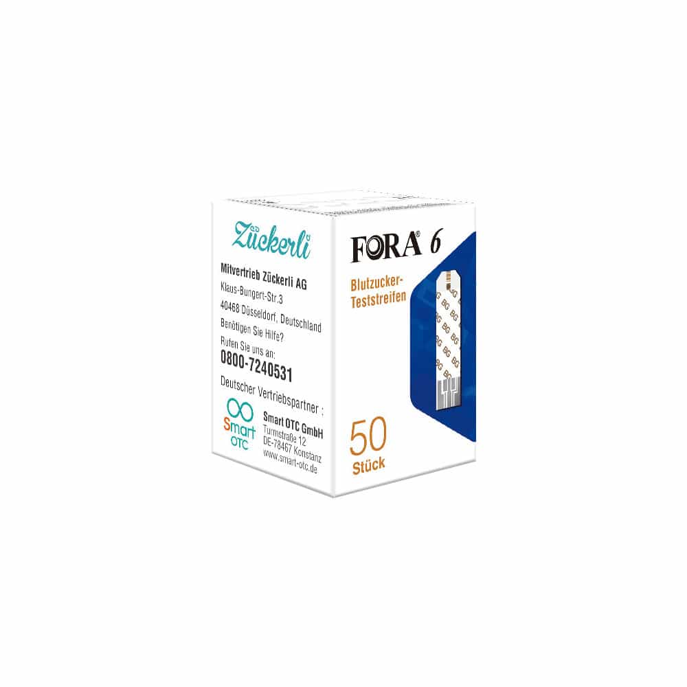 FORA 6 Blutzucker-Teststreifen 50 St Teststreifen