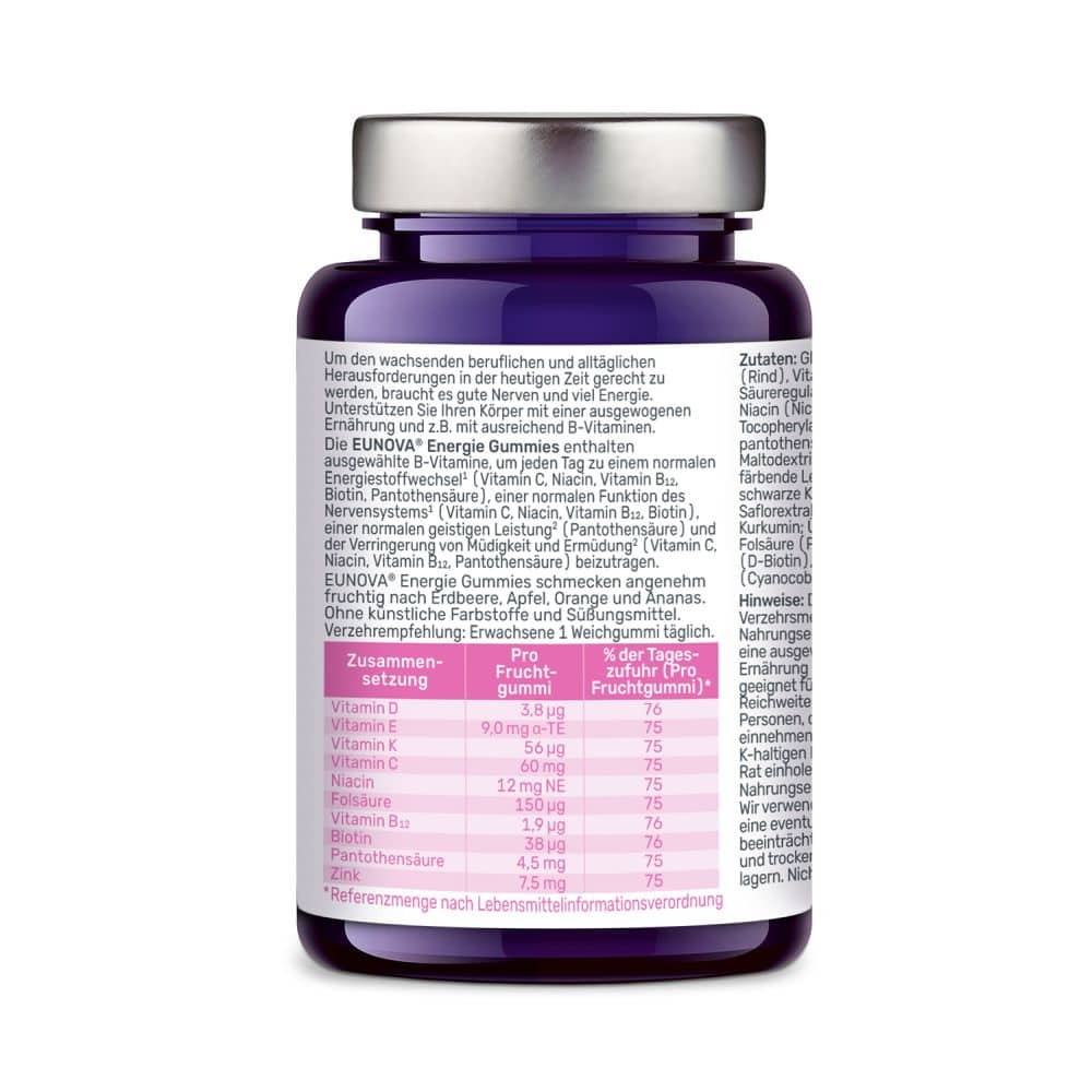 EUNOVA ENERGIE GUMMIES 60 St Bonbons