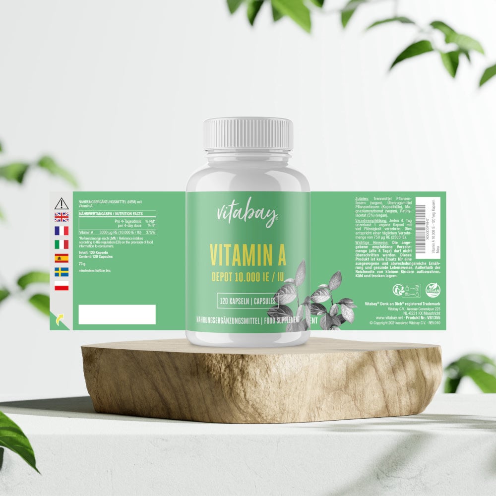 vitabay Vitamin A Depot 10000 I.E. 120 St Kapseln
