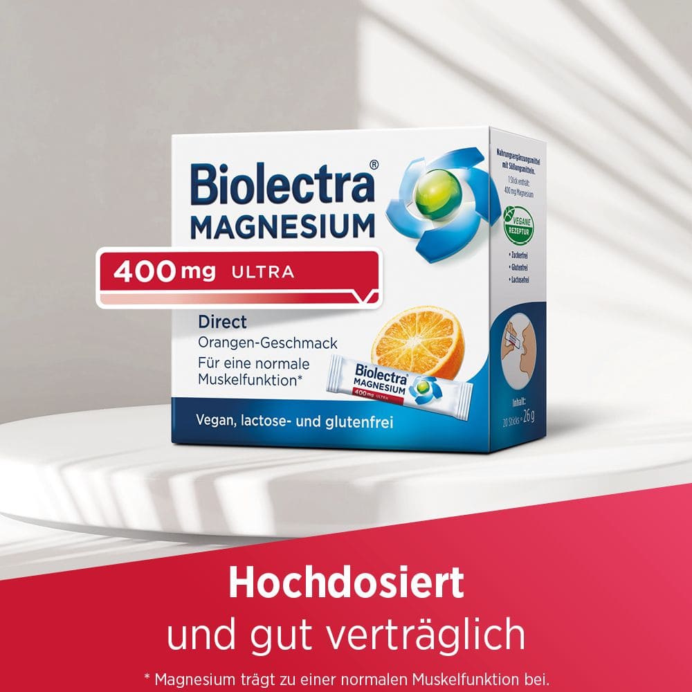 Biolectra MAGNESIUM 400 mg ULTRA Direct Orange 60 St Pellets