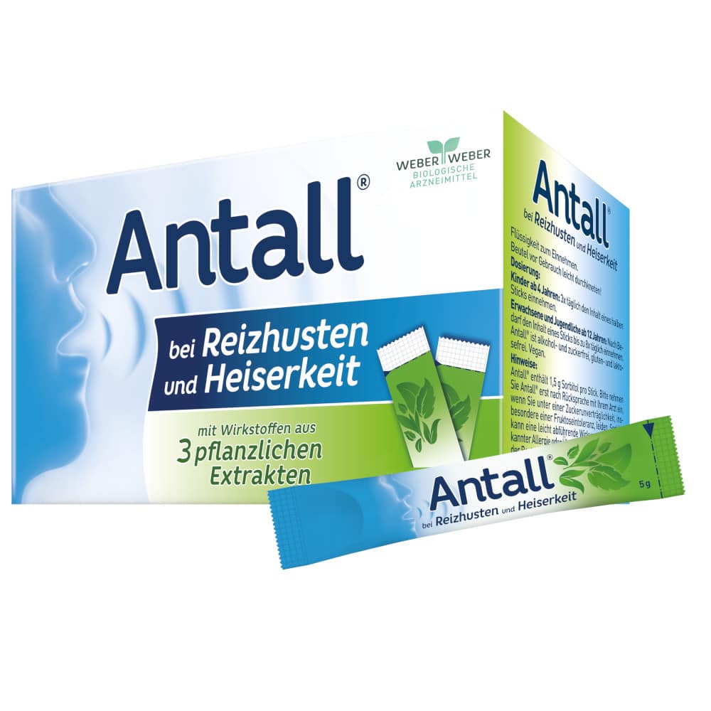 Antall bei Reizhusten und Heiserkeit Liquidsticks 20X5 g Flüssigkeit zum Einnehmen