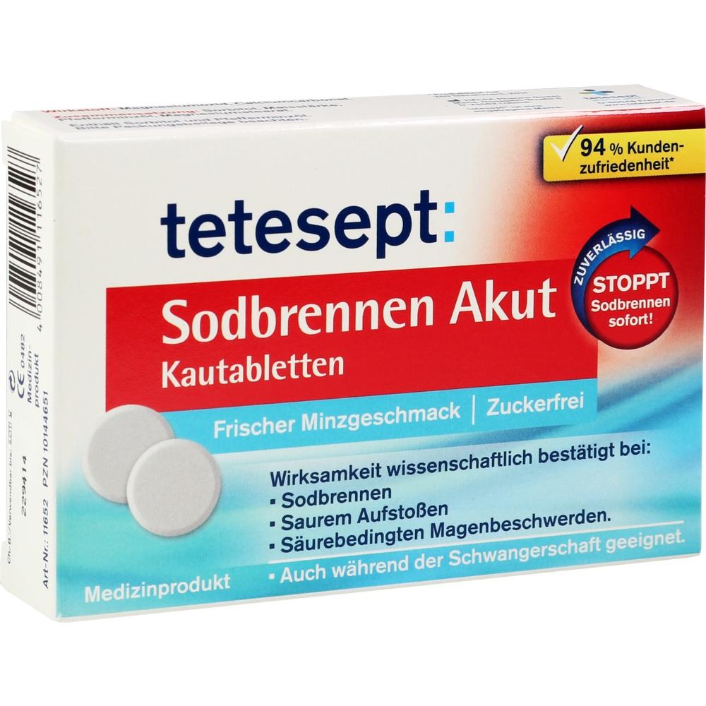 tetesept Sodbrennen Akut  20 St Kautabletten