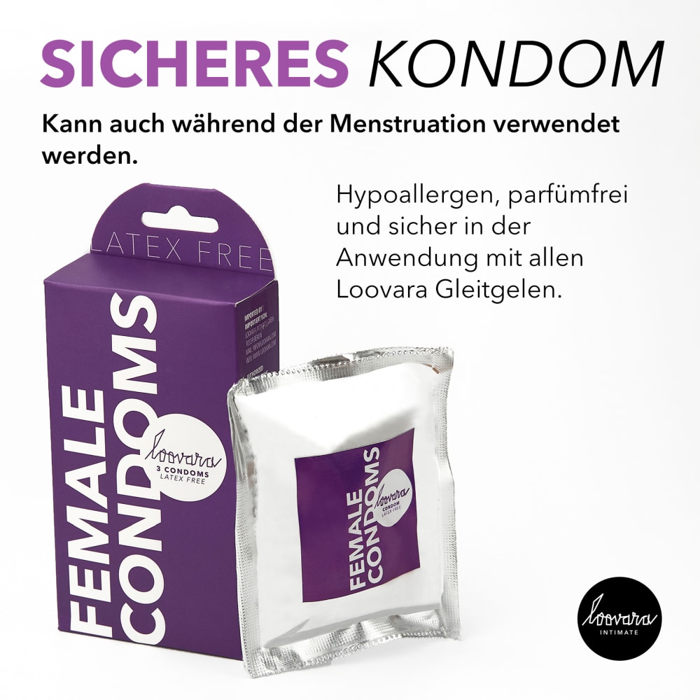 Loovara Female Condoms 3 St Kondome Loovara Female Condoms 3 St Kondome