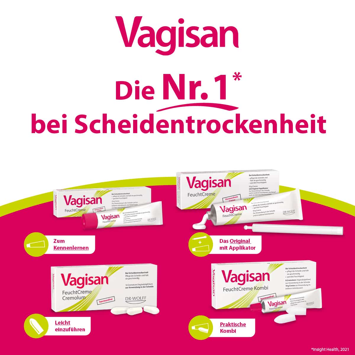 Vagisan FeuchtCreme Cremolum - Zäpfchen 16 St Vaginalsuppositorien