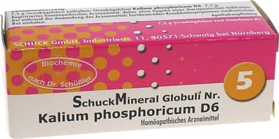 SCHUCKMINERAL Globuli 5 Kalium phosphoricum D6 7.5 g Globuli