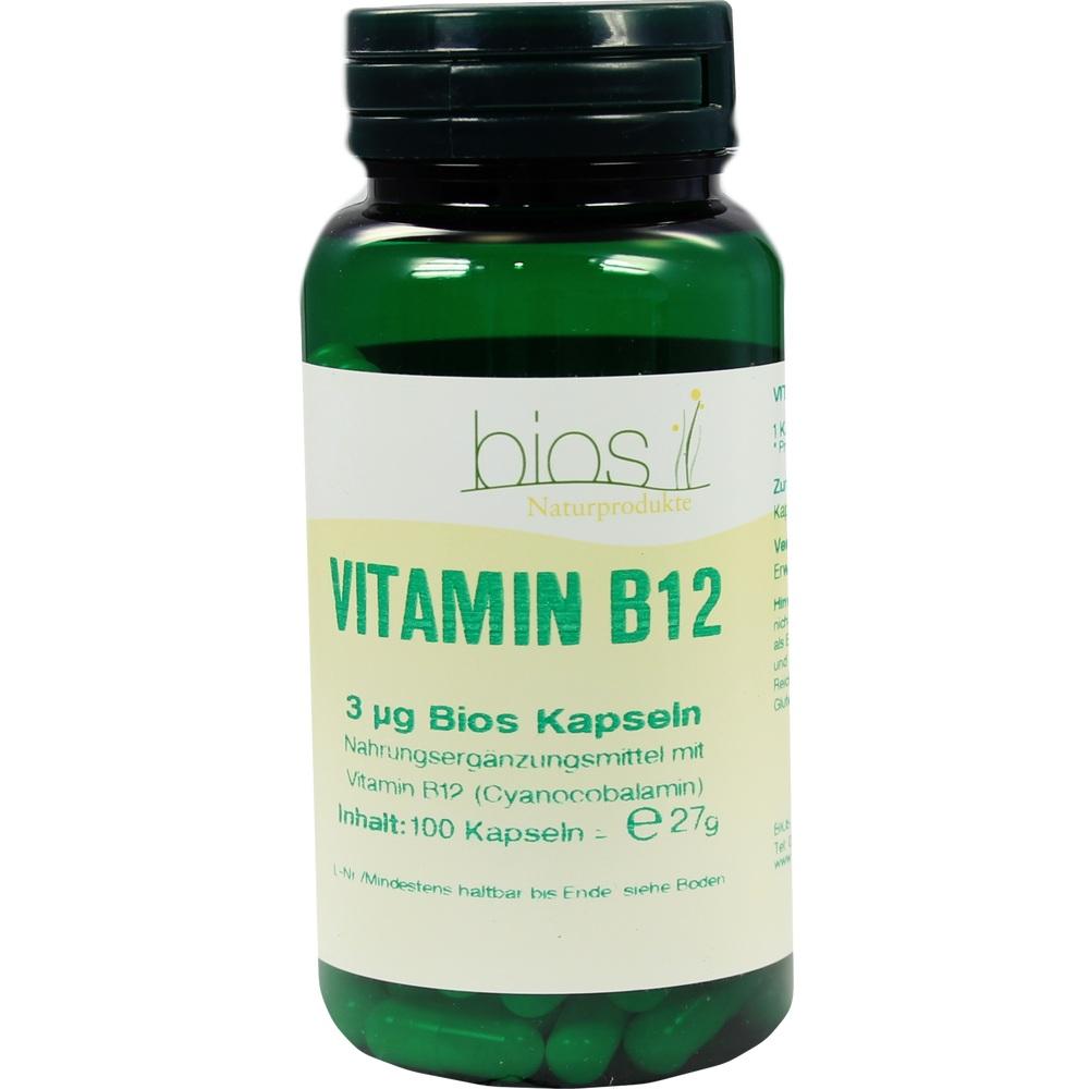 VITAMIN B12 3 µg Bios Kapseln 100 St Kapseln