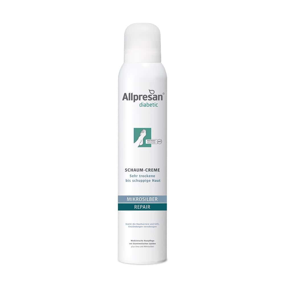 Allpresan diabetic MIKROSILBER REPAIR Schaum-Creme 200 ml Schaum
