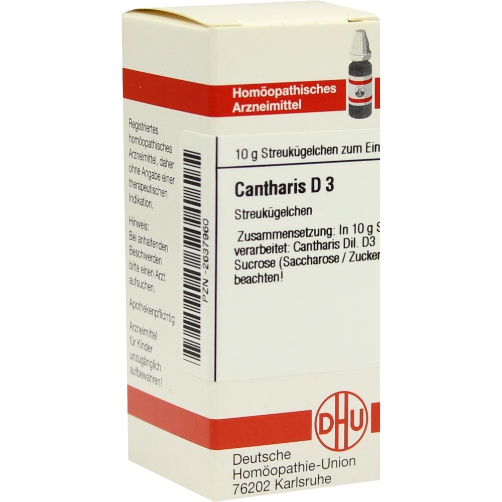 CANTHARIS D 3 Globuli 10 g Globuli