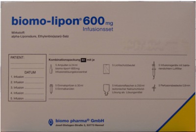 BIOMO LIPON 600 mg Infusionsset Ampullen 10 St Ampullen