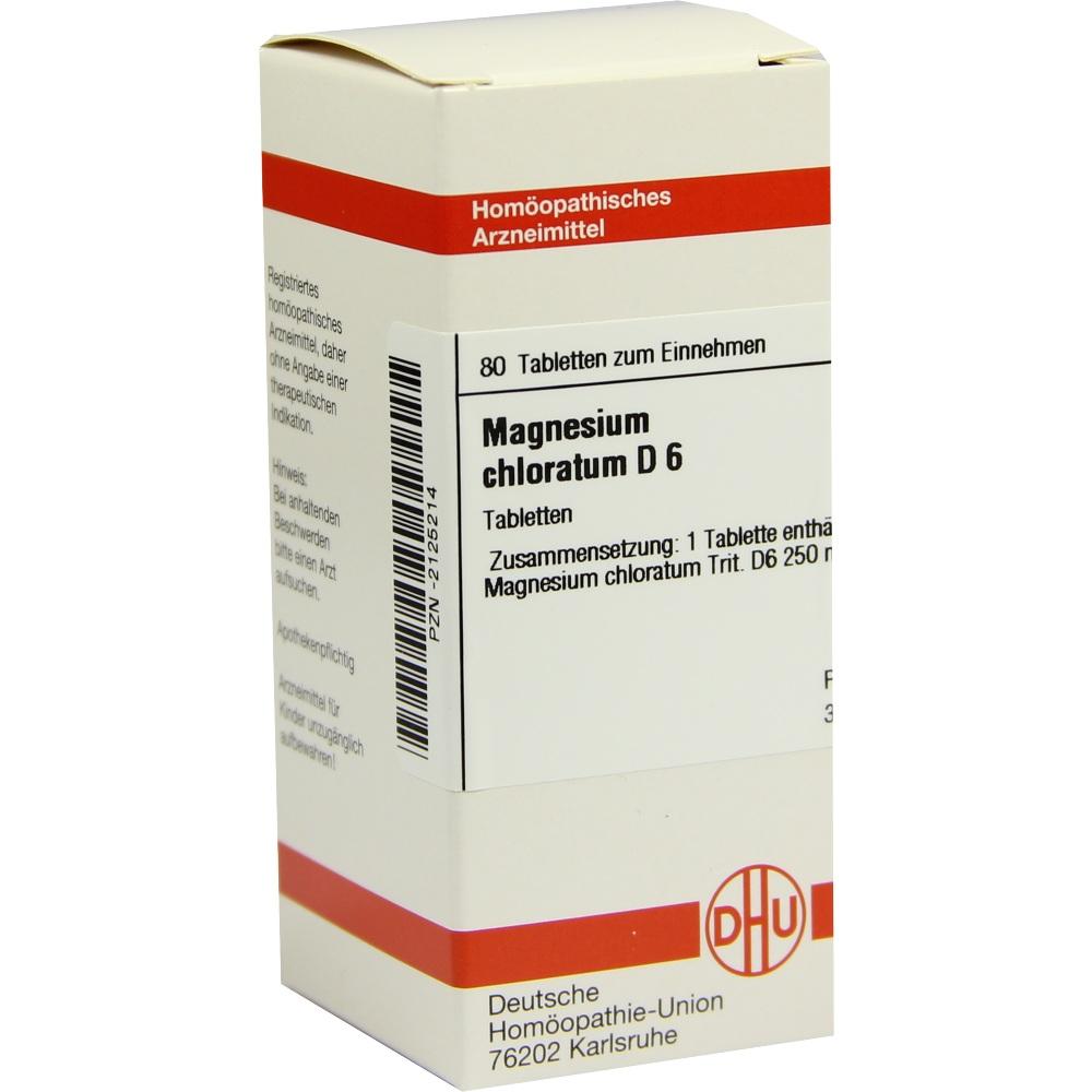 MAGNESIUM CHLORATUM D 6 Tabletten 80 St Tabletten