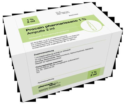 Procain pharmarissano 1% Ampulle 2ml 50X2 ml Injektionslösung