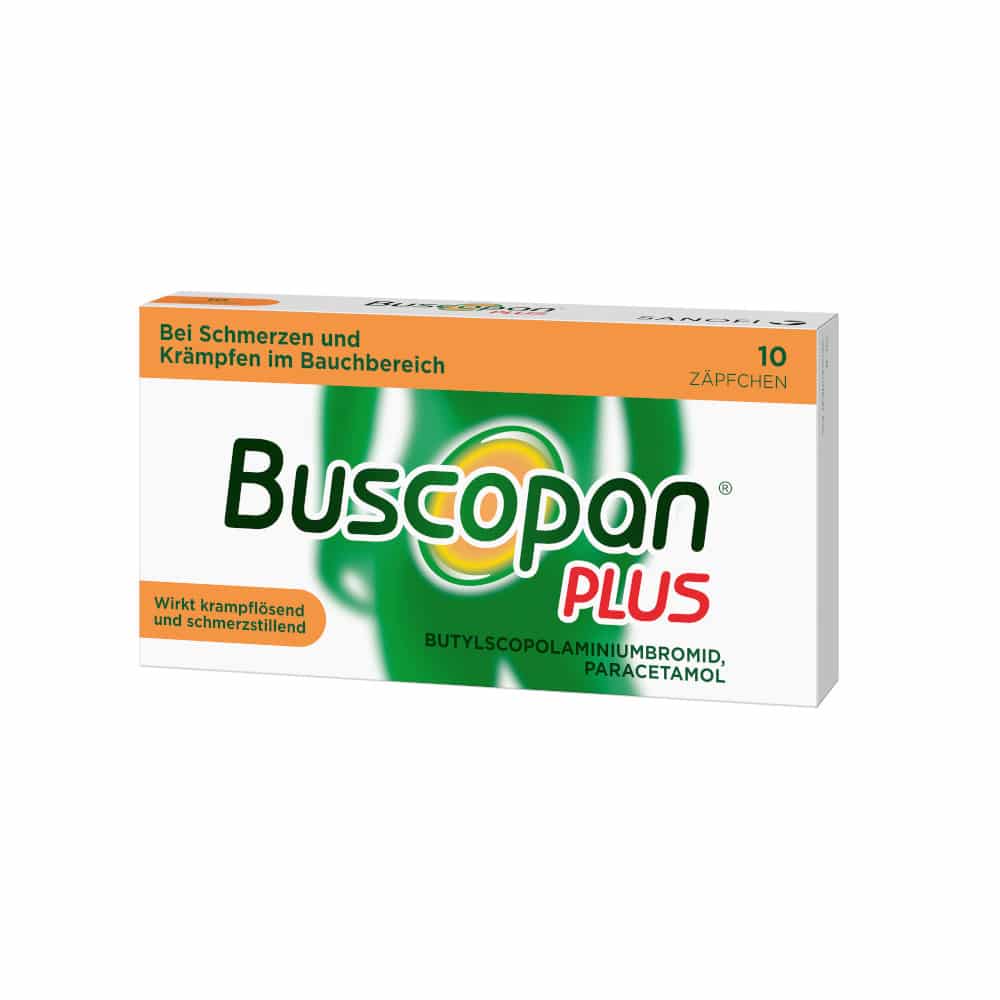 Buscopan Plus Zäpfchen - bei Bauchschmerzen  10 St Suppositorien