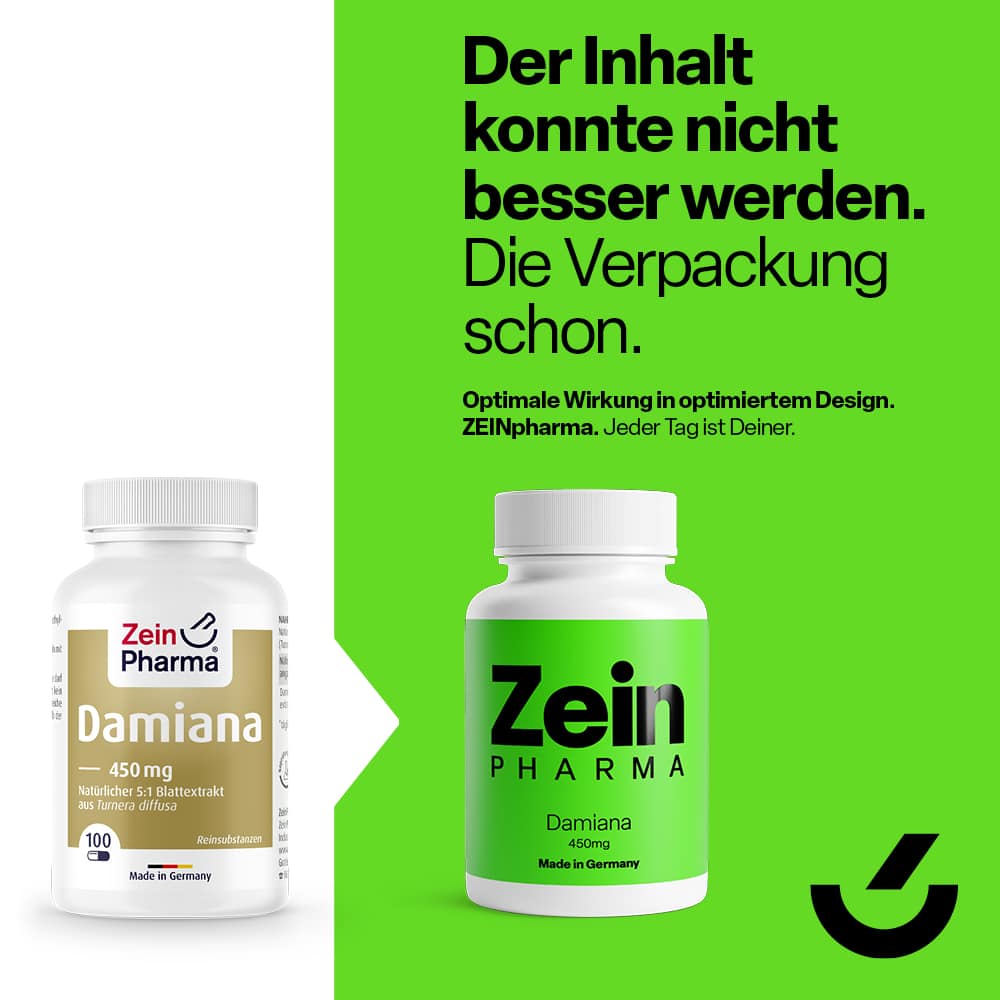 Zein Pharma Damiana 450 mg 100 St Kapseln