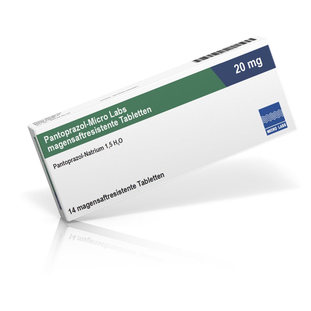 Pantoprazol-Micro Labs 20mg 14 St Tabletten magensaftresistent