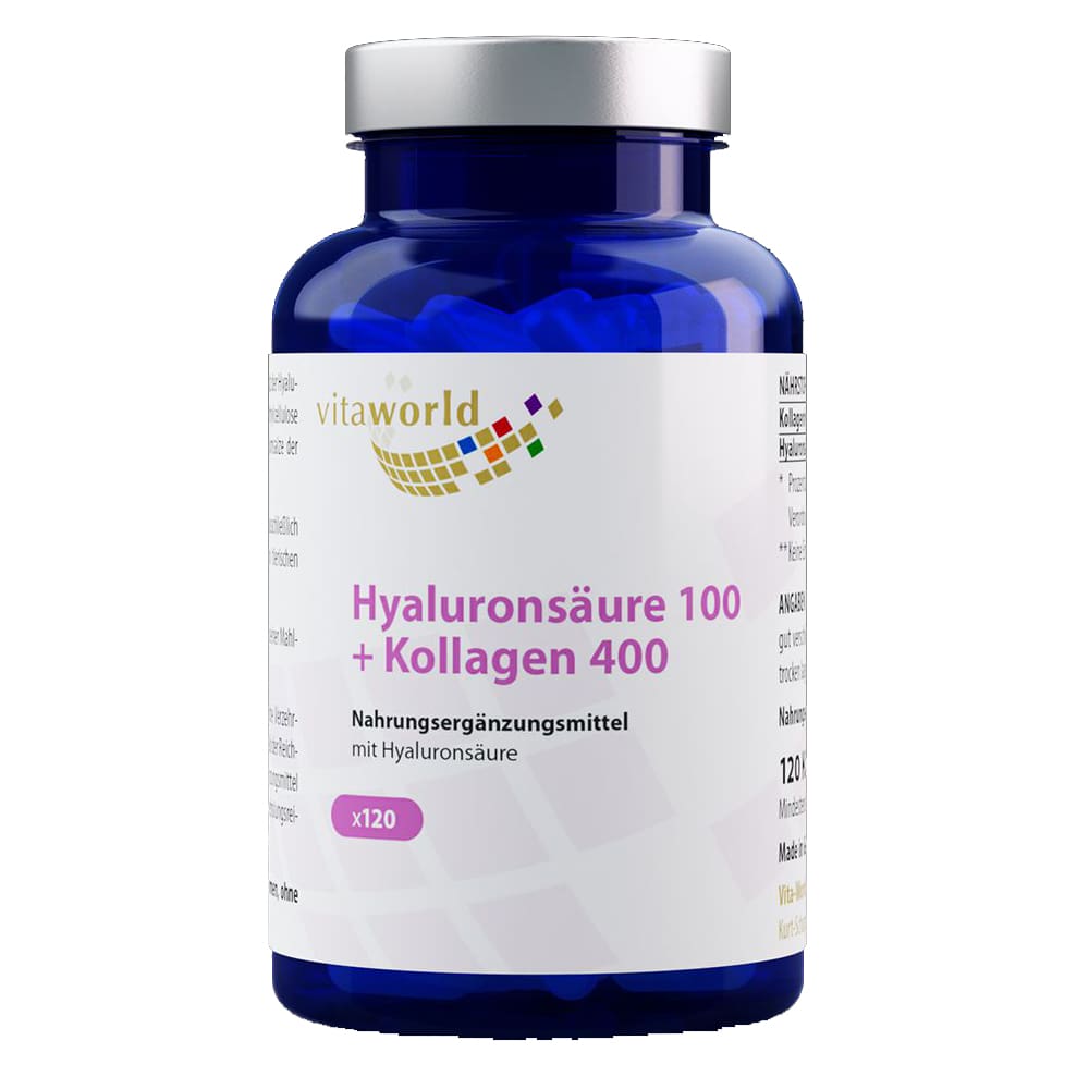HYALURONSÄURE 100+Kollagen 400 Kapseln 120 St Kapseln