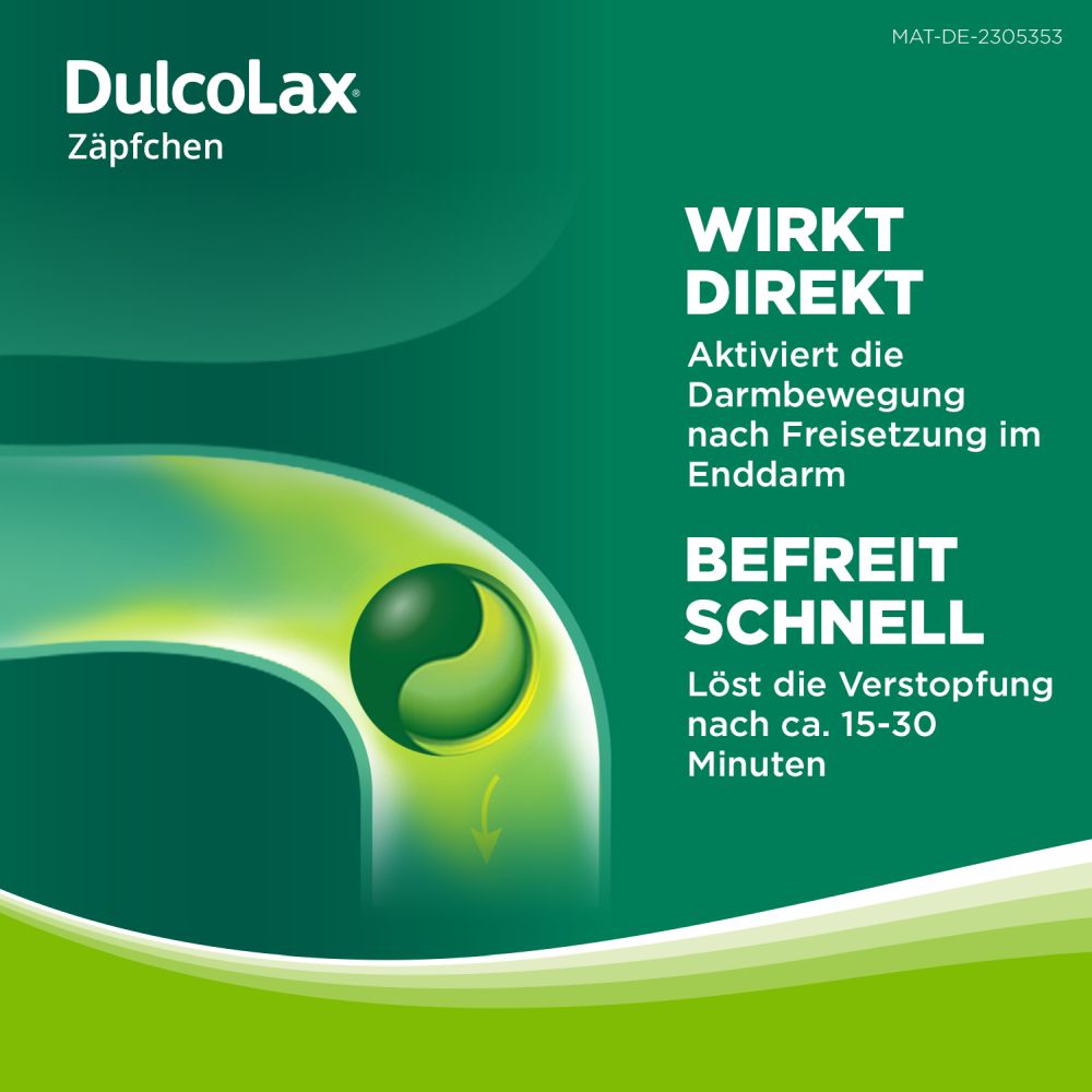Dulcolax Zäpfchen - Abführmittel bei Verstopfung  6 St Suppositorien