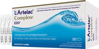 Artelac Complete EDO Augentropfen für trockene Augen 60X0.5 ml Augentropfen