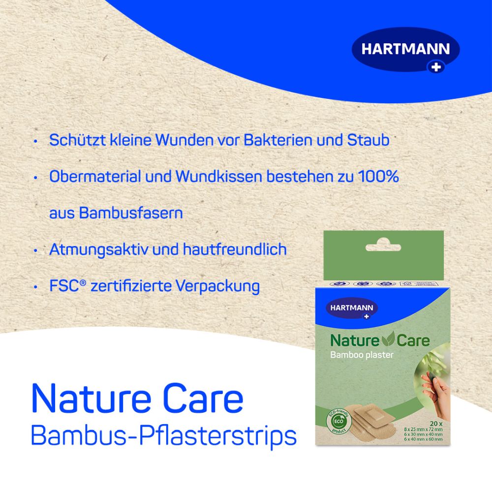HARTMANN Nature Care Bamboo plaster 20 St Pflaster