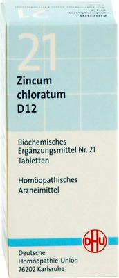 DHU Schüssler-Salz Nr. 21 Zincum chloratum D 12 Tabletten 80 St Tabletten